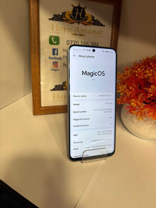 HOPE AMANET P2-Honor 90 lite 256 GB / 8 GB RAM