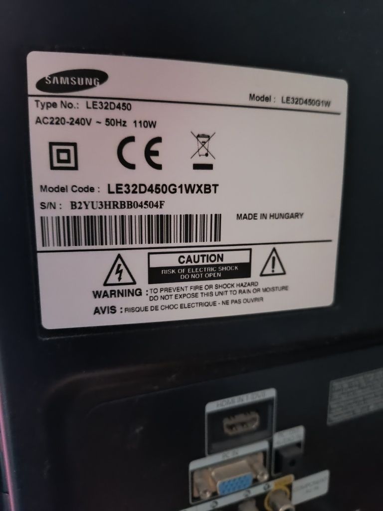 TV Samsung 80 cm non-smart