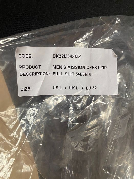 Неопрен за Кайт/Уинд/Уинг/Сърф Dakine Mission CZ 5/4/3 Size L Нов