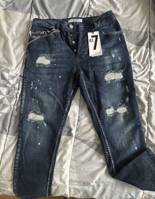 Дънки denim тъмно сини