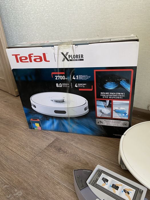 Робот-пылесос в идеальном состоянии Tefal x-plorer series 75s