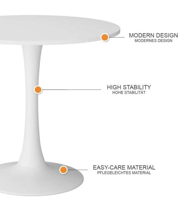Кръгла маса Vicco 80cm