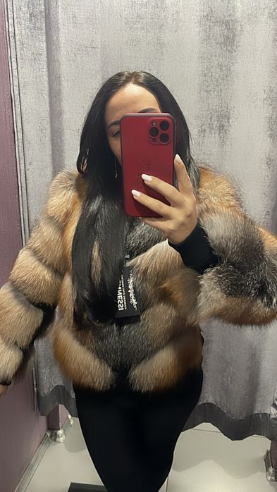 Haina din blana naturala calitate premium
