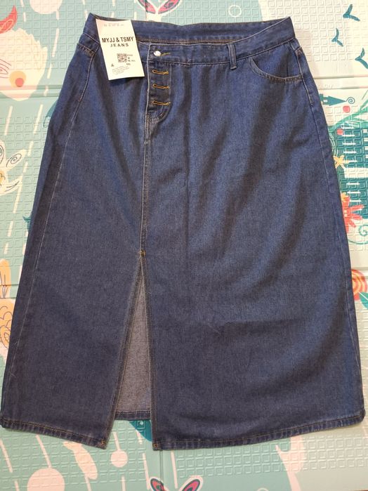 Продам джинсовую юбку миди