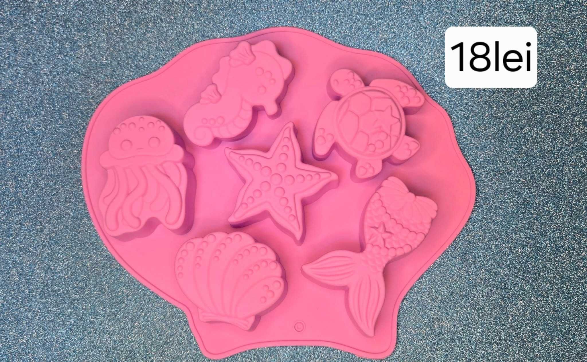 Matrite silicon sapun,lumanari,pachet 4 bucati
