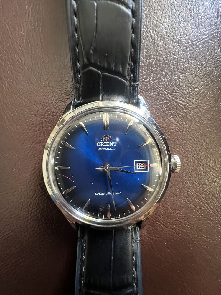 Orient Bambino Ceas Nou Automatic curea piele negru