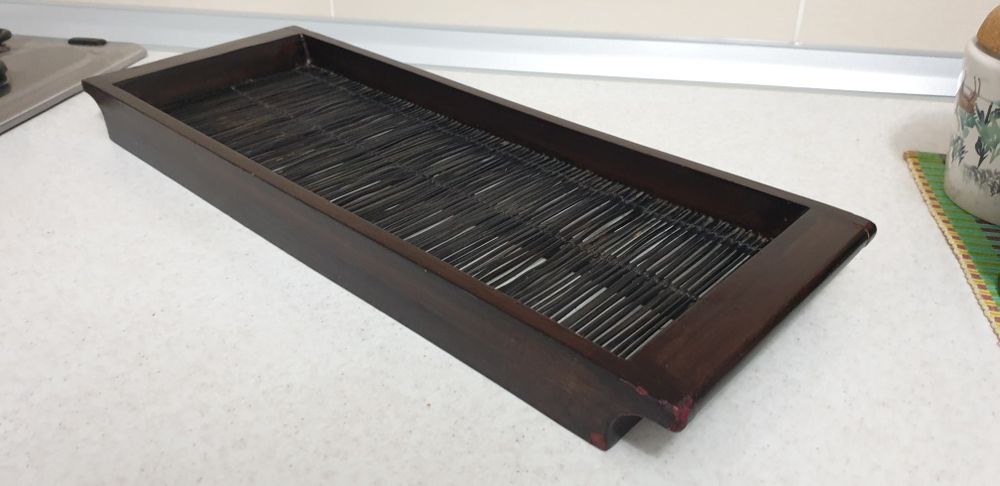 Accesoriu decorațiune servire lemn bambus 1950