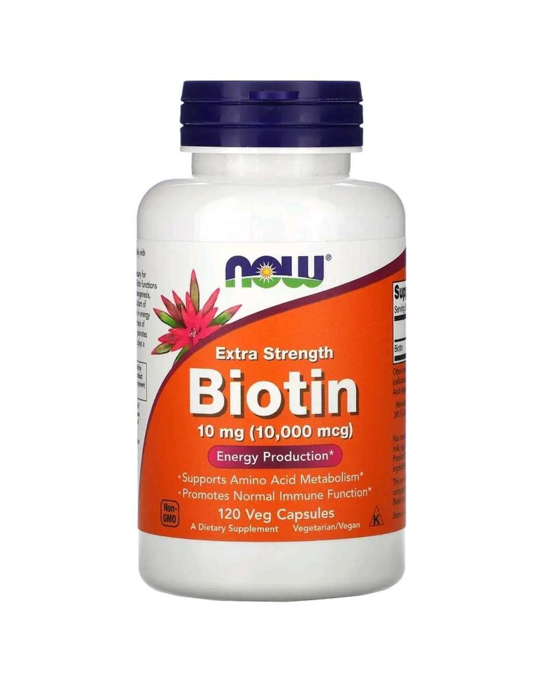 Now biotin 10000 . Биотин  120 капсул