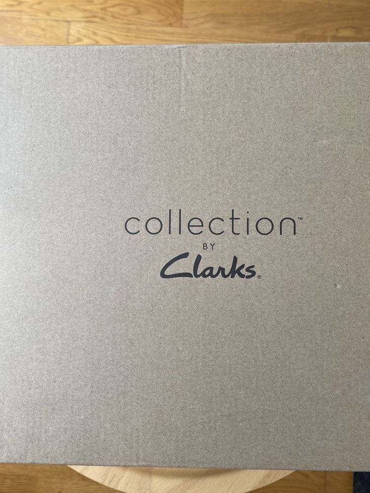 Мъжки обувки Clarks bushacre - Нови, Черен велур, 46 номер
