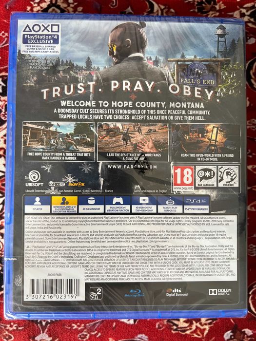 Joc FAR CRY 5 sigilat pentru PS4 si PS5