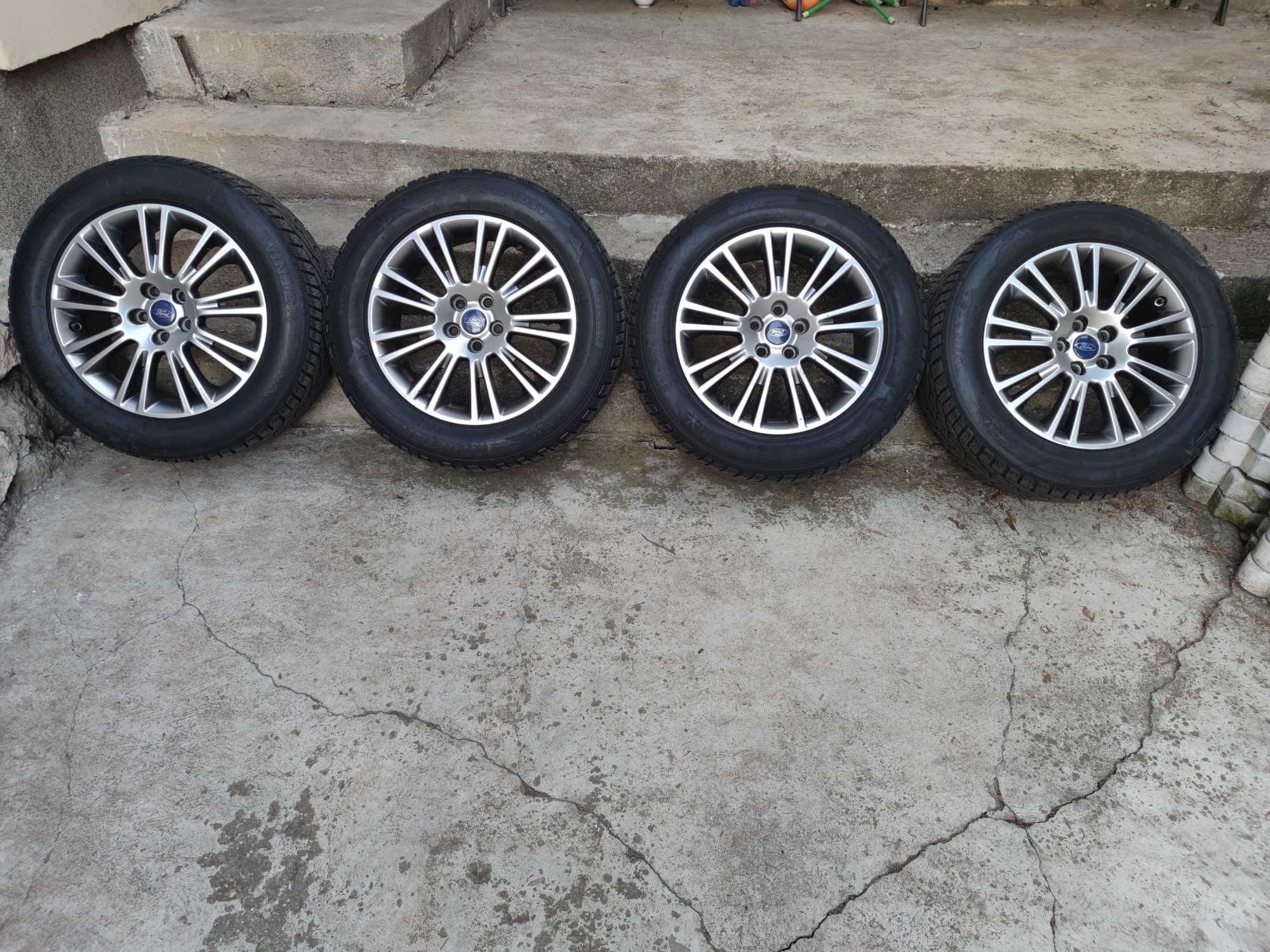 Jante aliaj 235/55R17 Ford Kuga+cauciucuri iarna+senzori presiune