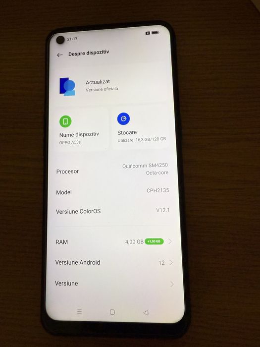 Telefon Oppo A53 128GB in stare foarte buna