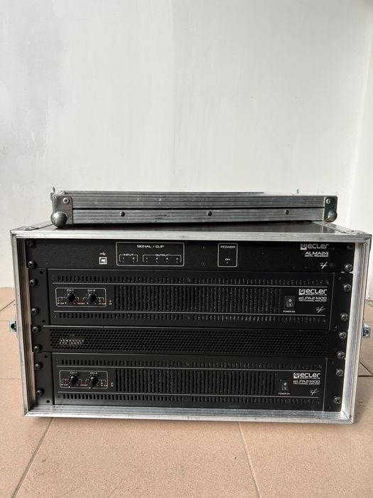 Rack, amplificator si procesor ECLER eLPA2-1400/Alma24