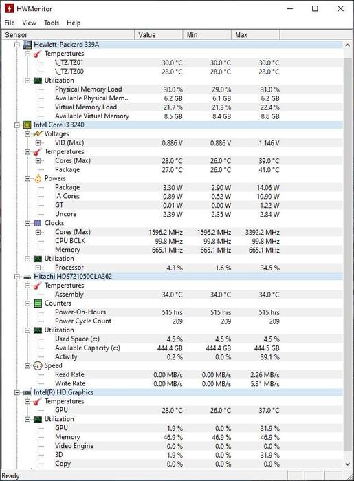 Компютър Hp Pro 6300 Sff Intel i3 3240 500GB hdd 2GB ram