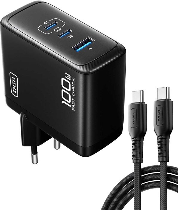 100W Бързо зарядно за лаптоп с USB C
