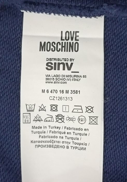 Love Moschino Sweatshirt оригинално горнище M памучен суичър горница