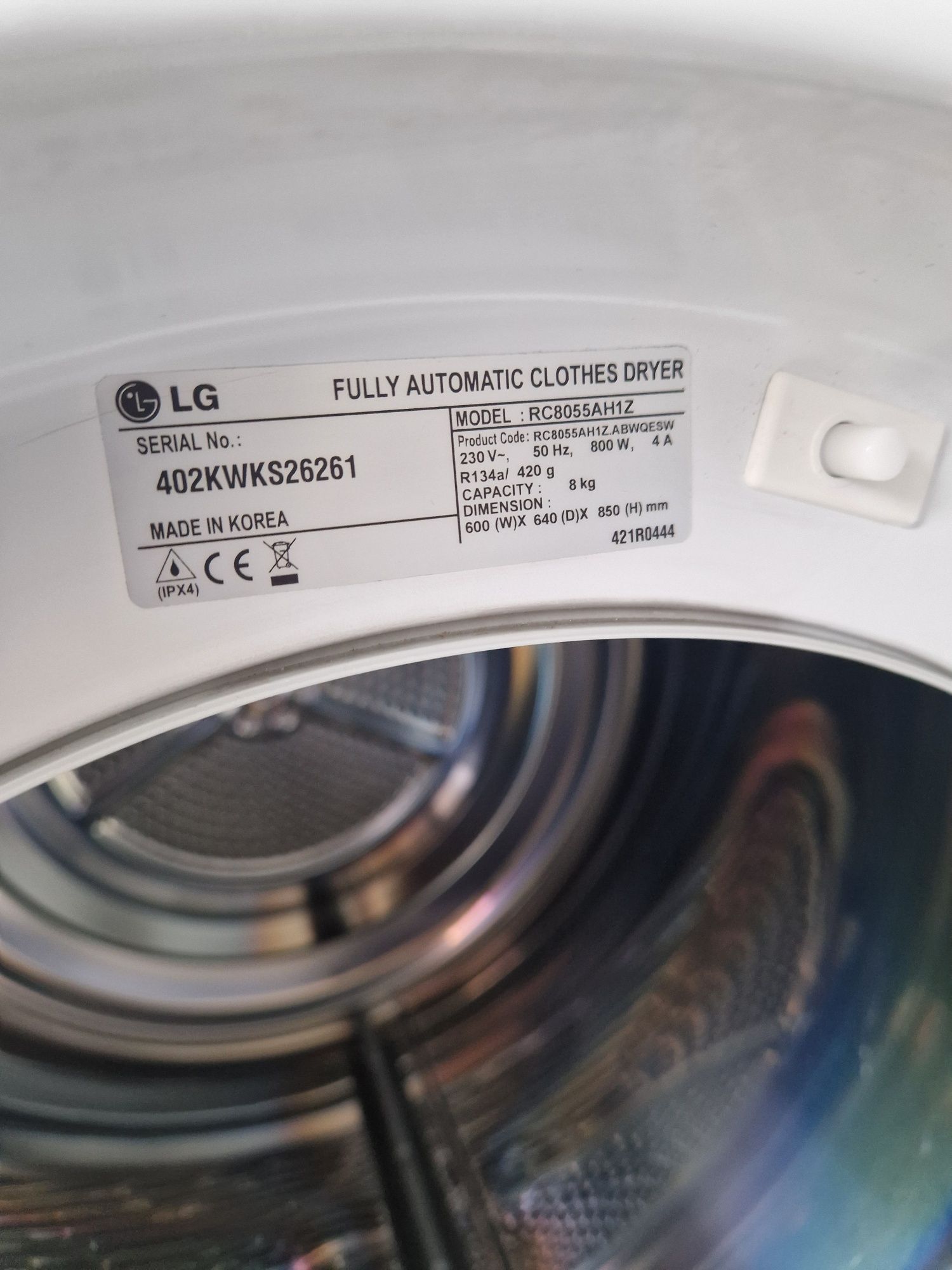 Сушилня Lg Eco Hybrid  7 кг Термопомпа