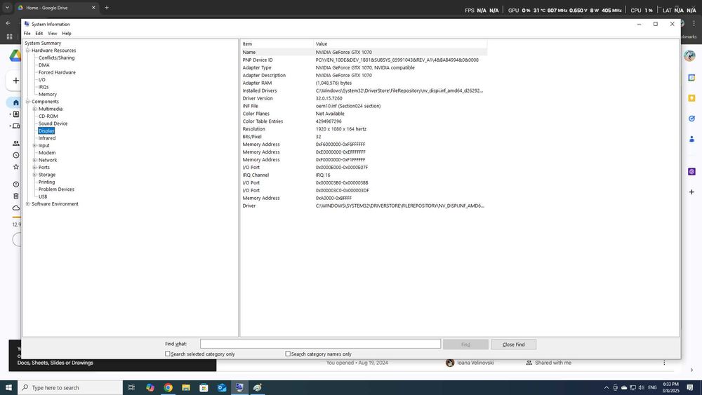 Calculator i7 3770, nVidia GTX 1070, 16GB RAM, 1TB HDD, 500gb SSD