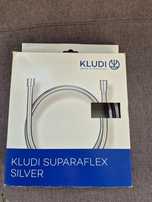 Set furtun dus argintiu Kludi nou si suport para dus