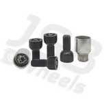 Set prezoane antifurt negre Starlock cu 2 chei M14x1.5 VW, Seat, Audi
