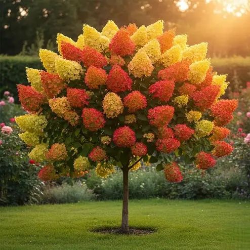 Hortensi tip copăcel 
Limelight [ alb crem)
King 's Red [rosu]
Candlel