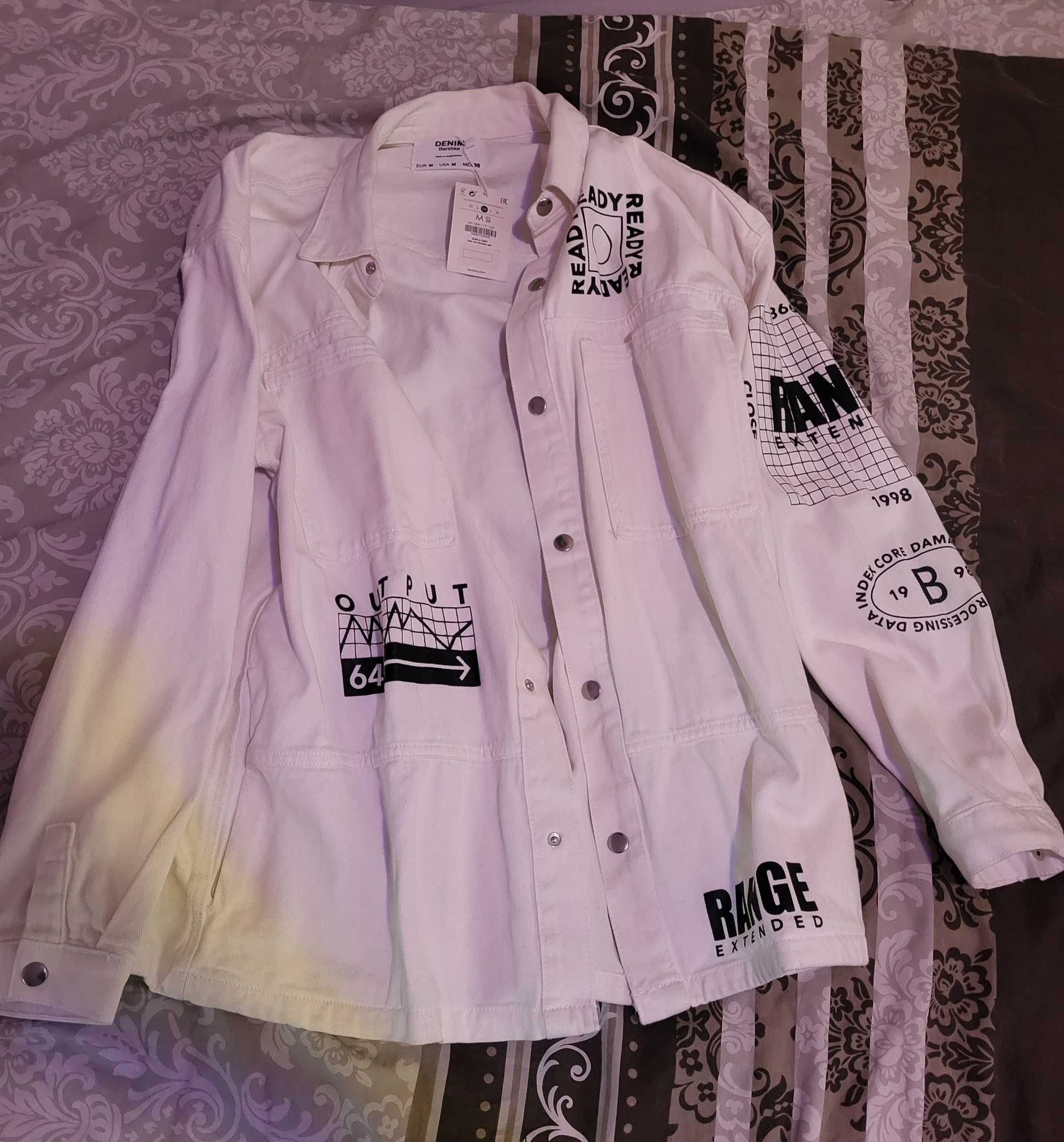 Мъжка дънкена риза/яке BERSHKA M Oversized