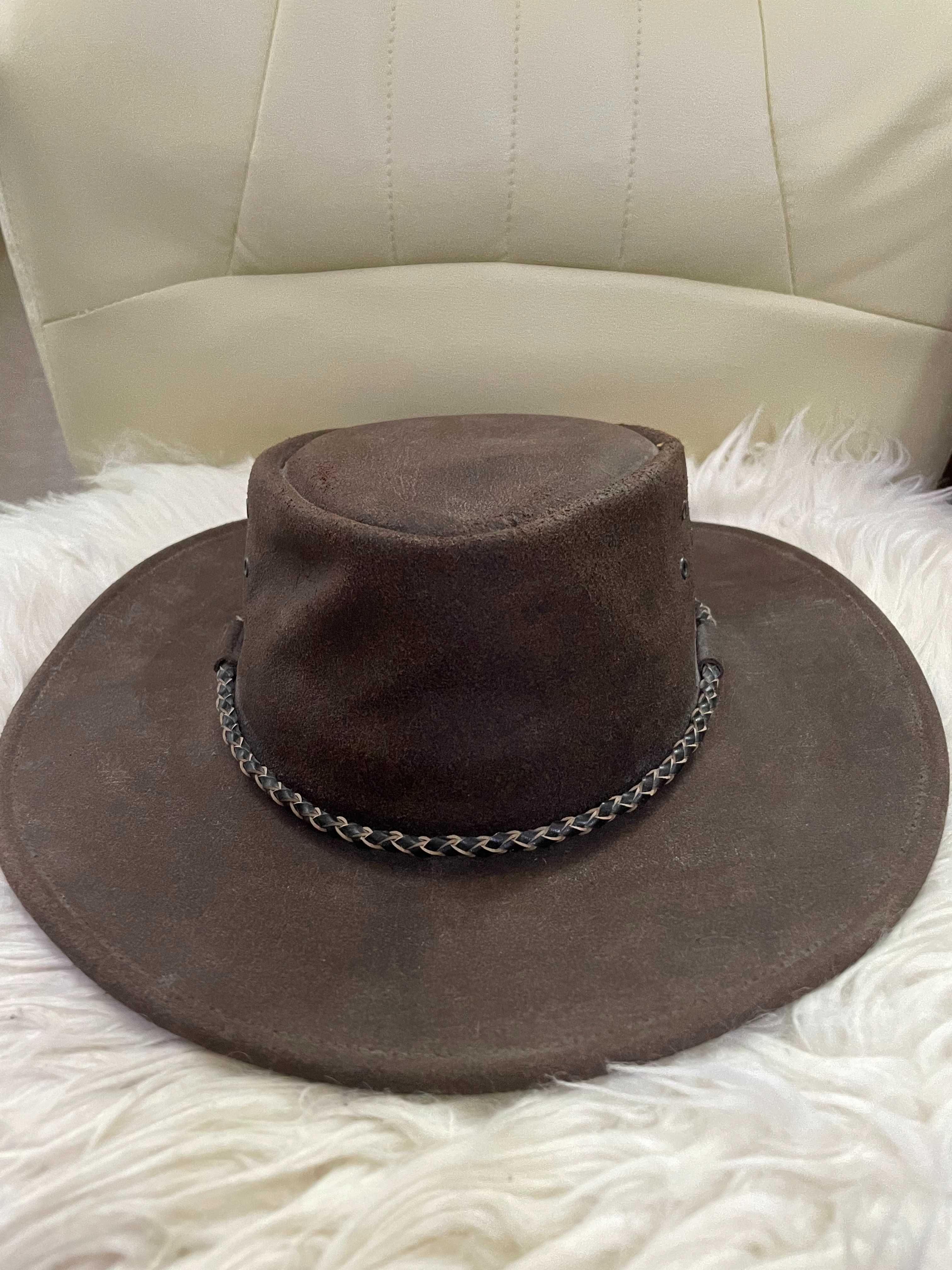 Palarie Cowboy - Kakadu XL Piele. Made in Australia
