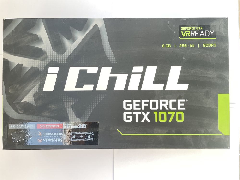 Видеокарта Inno3d iChill GeForce GTX 1070 8GB  в идеальном состоянии