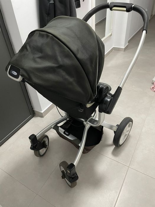 Carut Graco symbio 3 in 1 (landou, scoica si partea sport)+baza scoica