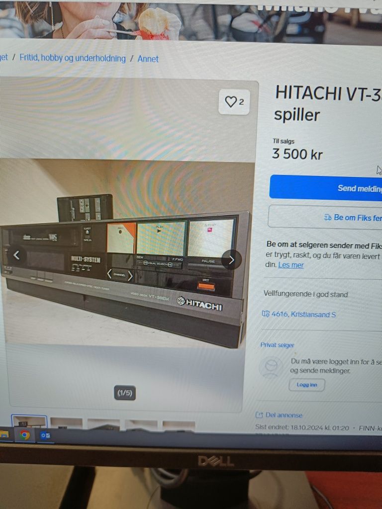 Hitachi vt-38 EM video de colectie/schimb