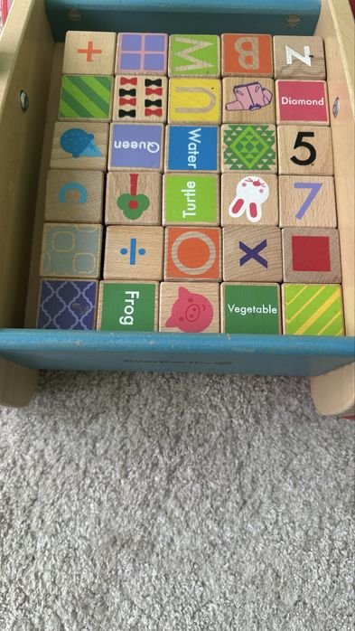 Лего Дупло детски играчки дървени инструменти количка