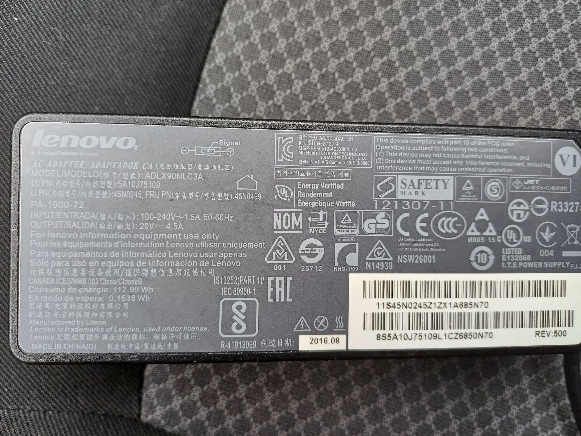 Alimentator incarcator Lenovo 20v PA ADLX