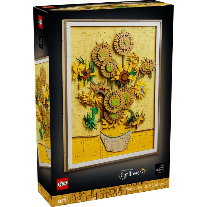 Lego 31215 Vincent van Gogh - Слънчогледи Картина на Ван Гог