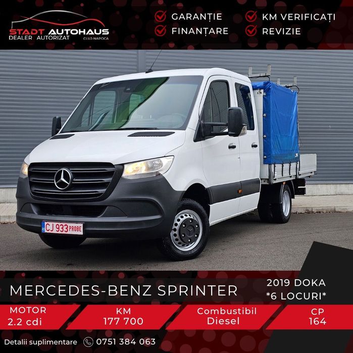 Mercedes-Benz Sprinter GARANTIE 12 luni#3500 kG#Permis cat B