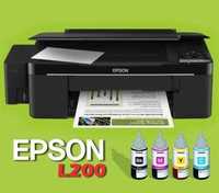 EPSON L200 Printer Skaner Kopiya oq qora va ranglik