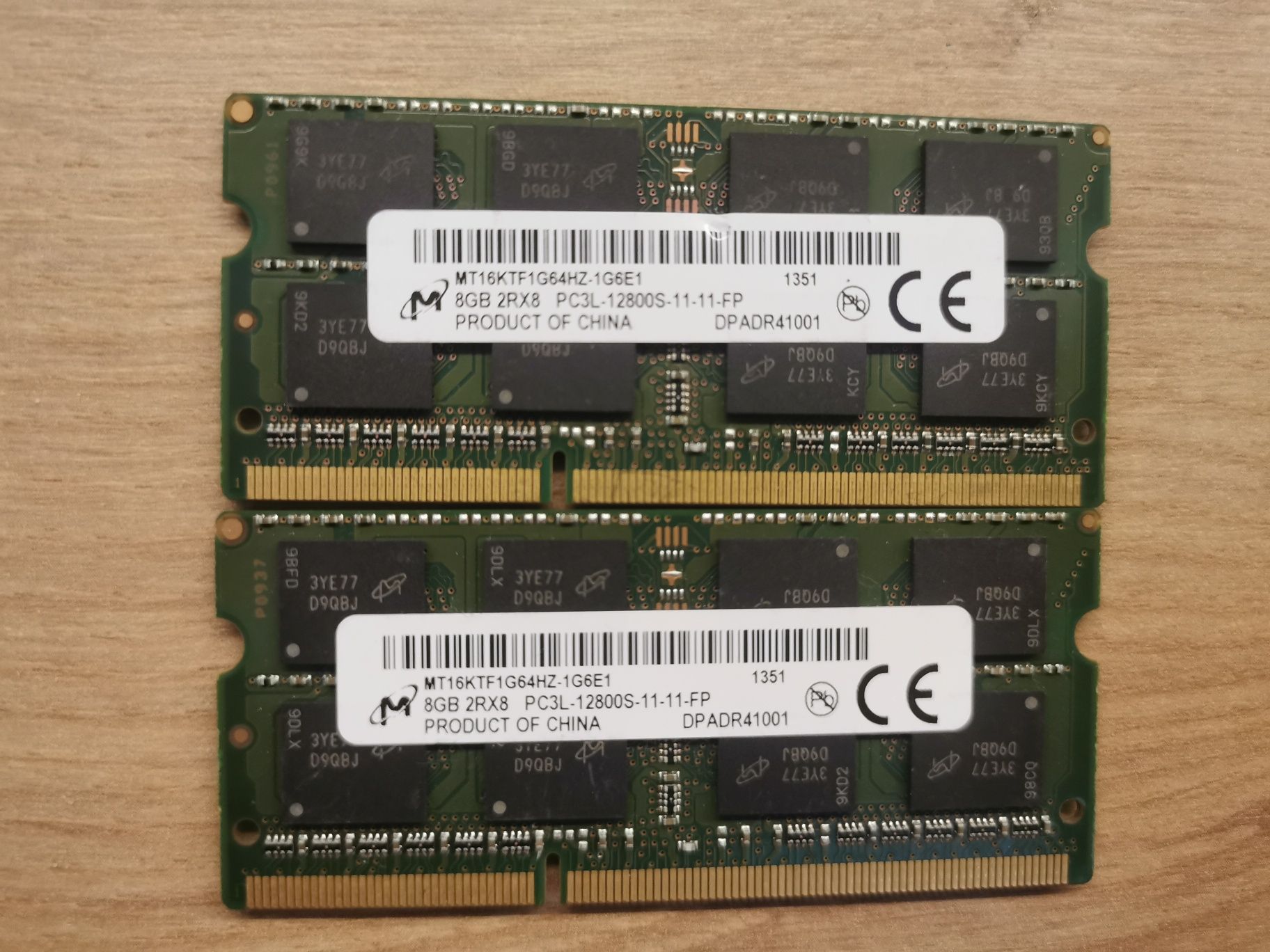 8GB RAM DDR3L 12800S Laptop