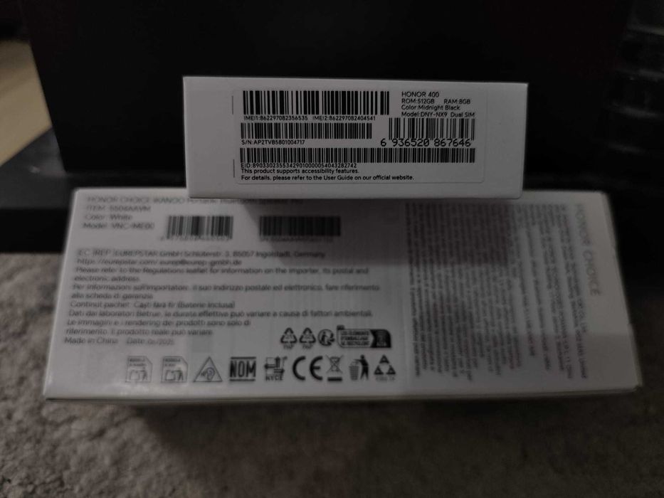 HONOR 400, Dual SIM, 8GB RAM, 512GB ROM, Midnight Black