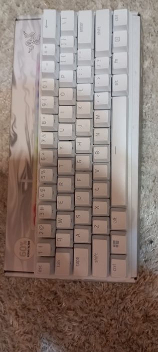 Tastatura Mecanica Razer Huntsman Mini, Mercury edition, Red switch