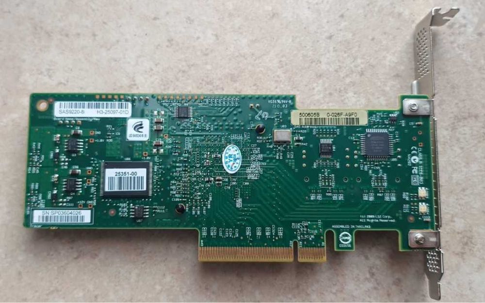 IBM ServerRaid M1015 LSI SAS9220-8I флаш IT Mode, Truenas, Unraid, ZFS