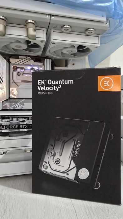 Waterblock CPU EK-Quantum Velocity²  White Edition NOU !!