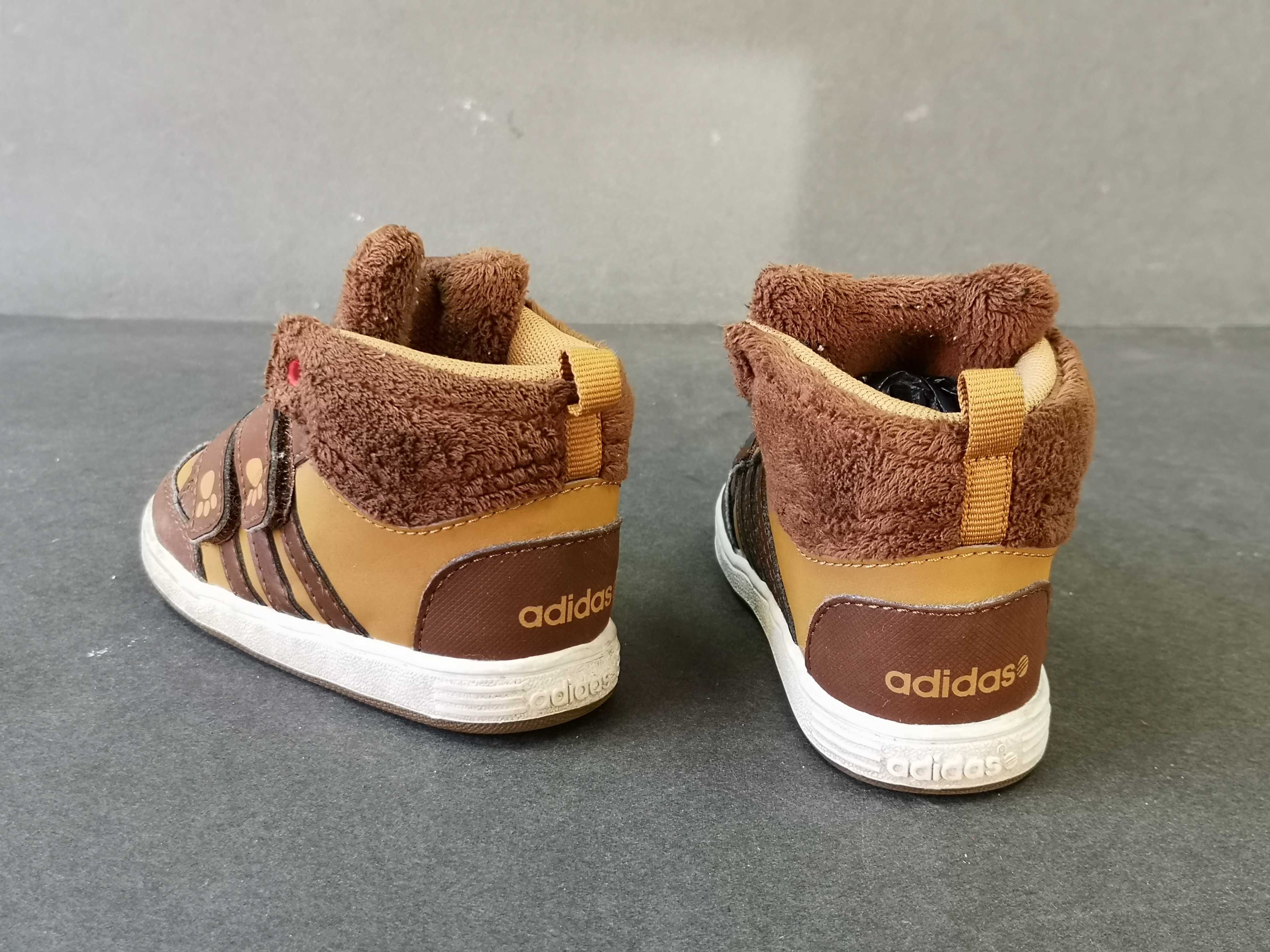 Ghete IMBLANITE copii 22 23 adidasi PIELE ADIDAS NEO ursulet Ca NOI