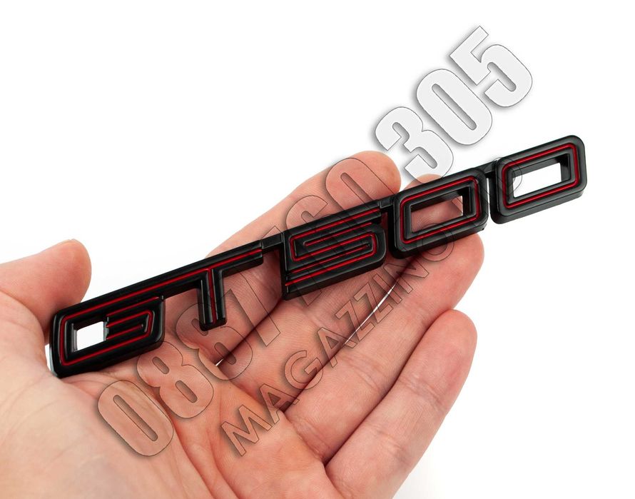 Емблема Мустанг GT 500 за Калник или задна броня Mustang Shelby GT500