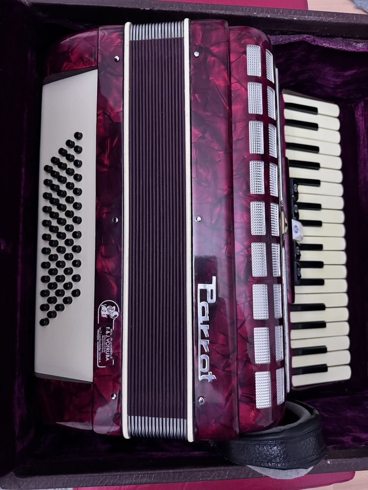 Vand acordeon Parrot cu cutie