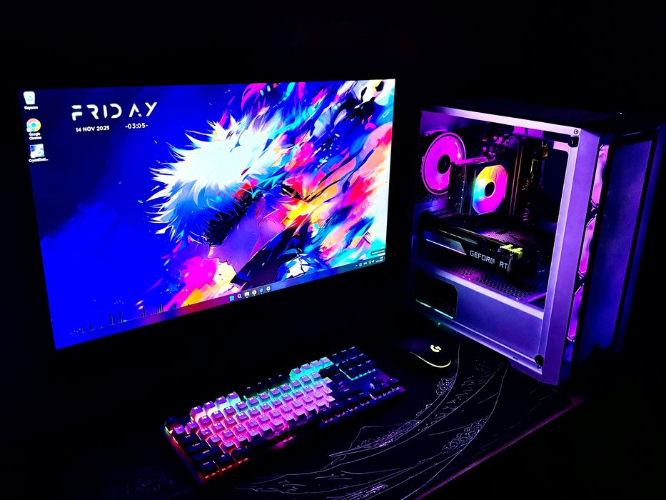 Мощный Игровой Компьютеp c Монитором 165 герц 27 дюймов ВЕСЬ КОМПЛЕКТ