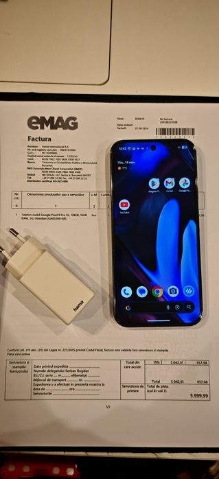 Google Pixel 9 XL – 128GB / 16GB RAM Negru garanție Emag