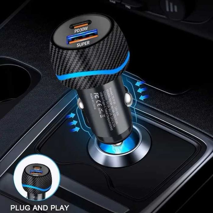 Incarcator auto 60W samsung, iphone