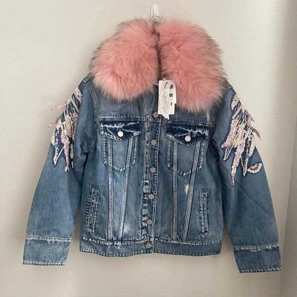 Дънково яке на Miss Sixty с естествен пух