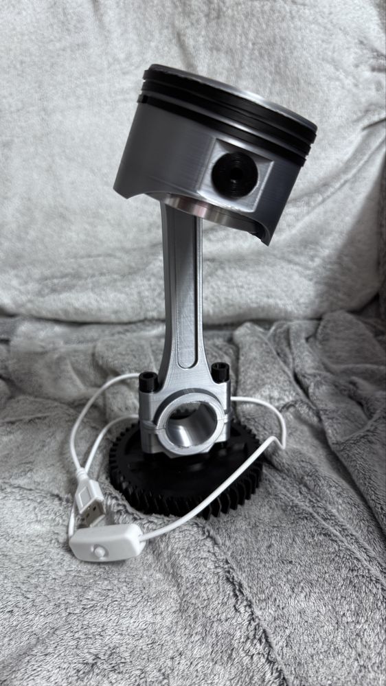 Lampa Birou Piston Biela