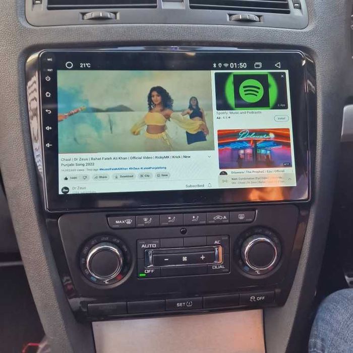 4GB Navigatie GPS Android Skoda Octavia 2 Carplay Auto QLed WIFI DSP