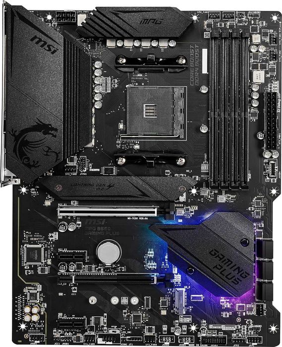 MSI MPG B550 GAMING PLUS + RYZEN 5 5600X 6-Core (4.6 GHz Turbo) AM4